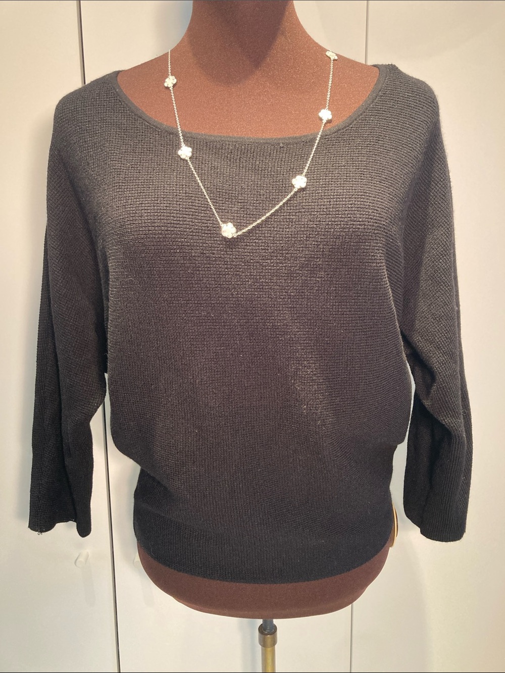 Cyrus the boatneck pullover textured knit S